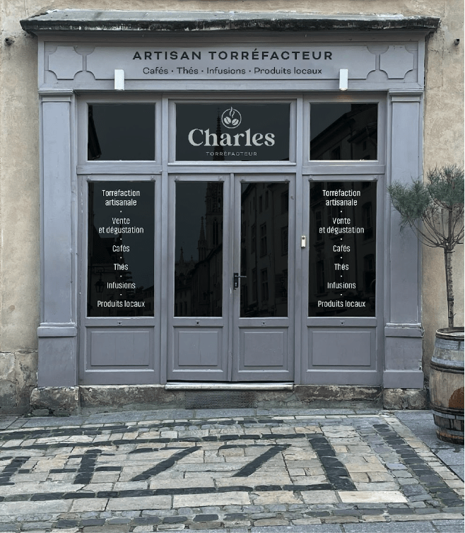 Boutique Charles torréfacteur café et vente thé au 30 Grande Rue à Nancy